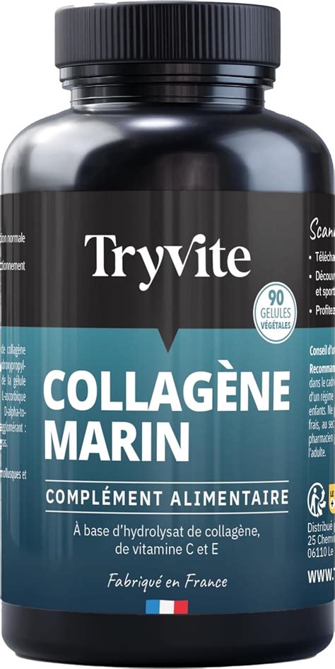 Collagene Marin Type 1 Et 2 Premium Avec Vitamines C E 1200 Mg