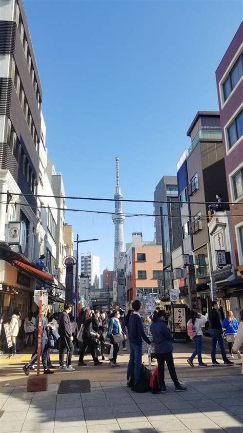 Tokyo Skytree View from Asakusa Editorial Photo - Image of skytree ...