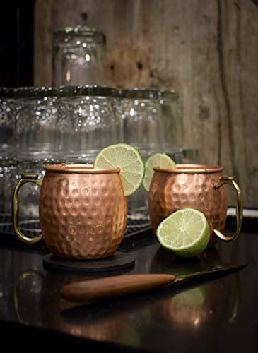 KoolBrew Moscow Mule Copper Mugs Gift Set Of 2 100 Solid