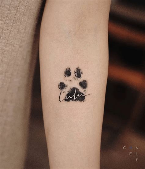 65 Meaningful Paw Print Tattoos for Pet Lovers - The Beauty Pursuit