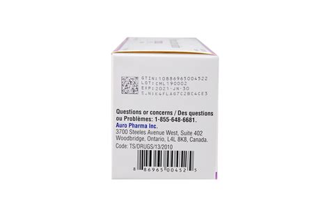 Milrinone Lactate Injection 10mg10ml Vial Auro Pharma Canada