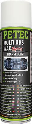 PETEC Multi UBS Wax Unterbodenschutz Rostschutz Spray Transparent 500