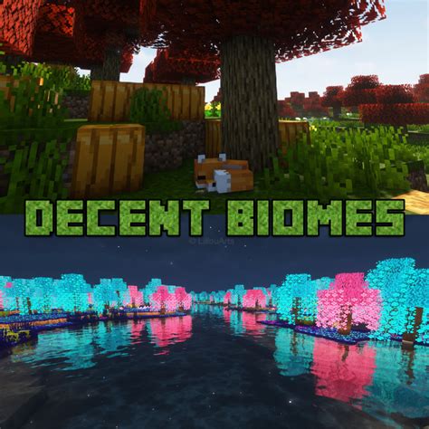 Install Decent Biomes Enhanced Cherry Grove Luminiscent Biome