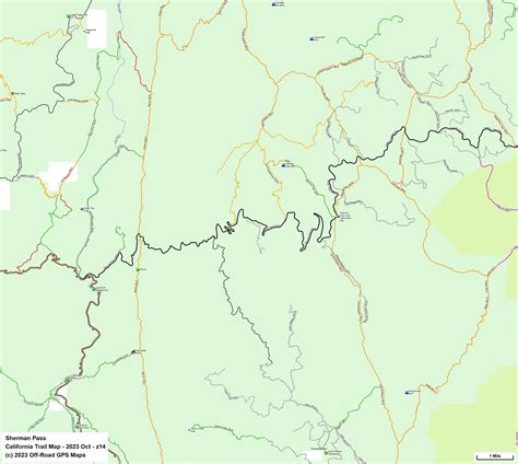 Sequoia Nf Kern Plateau California Trail Map