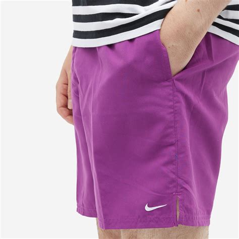 Nike Swim Mens Essential 7 Volley Short In Bold Berry Nike Swim