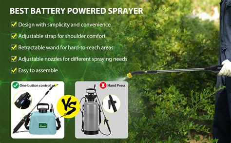 Amazon Sideking Gallon L Battery Powered Sprayer Electric