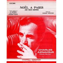 Sheet Music No L Paris Charles Aznavour Plan Te Partitions