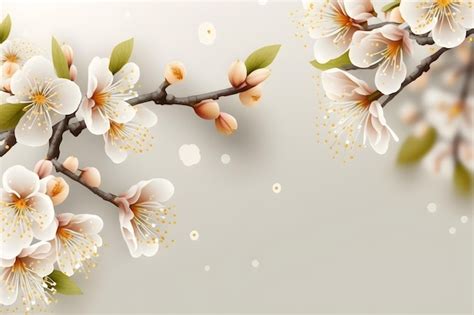 Premium Photo Blossoming Apricot Tree Branches With Copy Space Web