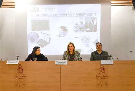 La alcaldesa presenta los nuevos nueve programas de Empleo y Formación