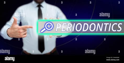 Visualización conceptual Periodoncia Una rama de la odontología se