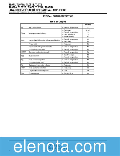 Tl Datasheet Pdf Kb Texas Instruments Pobierz Z Elenota Pl