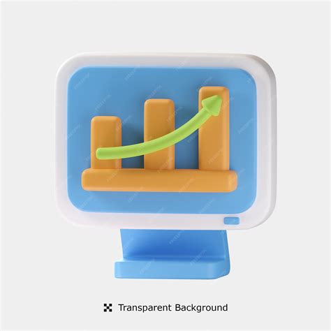 Premium PSD | Online sales growth 3d icon illustration