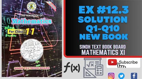 Exercise Q Q Class Th Mathematics Sindh Board New Book