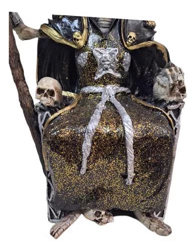 Comprar Santa Muerte Reyna De Proteccion En Trono Cm Resina