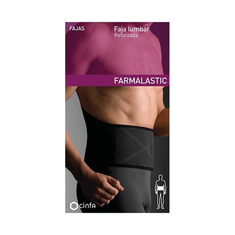 Farmalastic Faja Lumbar Reforzada Negro T1 Farmacia GT