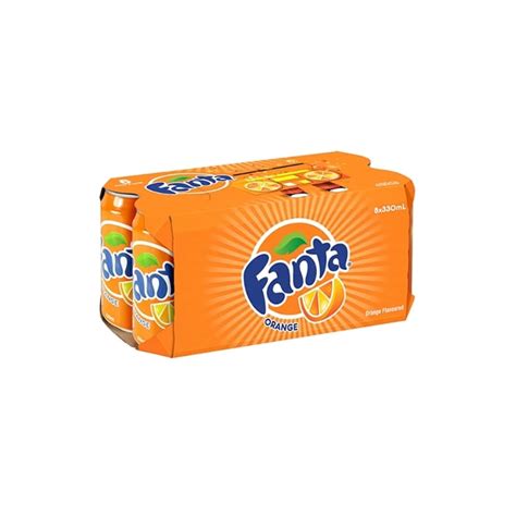 芬達橙味汽水 Fanta Orange Flavoured Soda 330ml 8罐裝 2129 Tbs 清貨優惠 低至 48