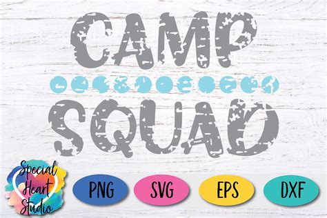 Camp Squad A Camping Crew Svg Svgs Design Bundles