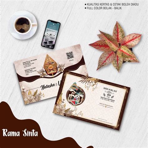 Jual Undangan Pernikahan Java Etnic Rama Sinta Model Klasik Tradisional