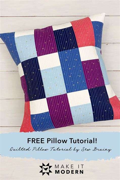 Free Modern Quilted Pillow Tutorial