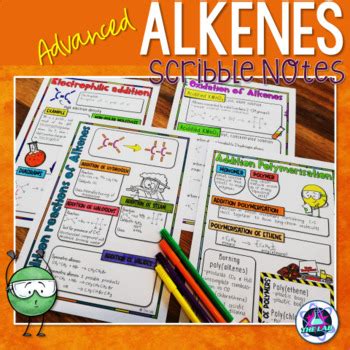 Alkenes Advanced Scribble Notes By The Lab With Liezel Pienaar