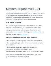 kitchen layout.docx - Kitchen Ergonomics 101 Let's first give a quick ...