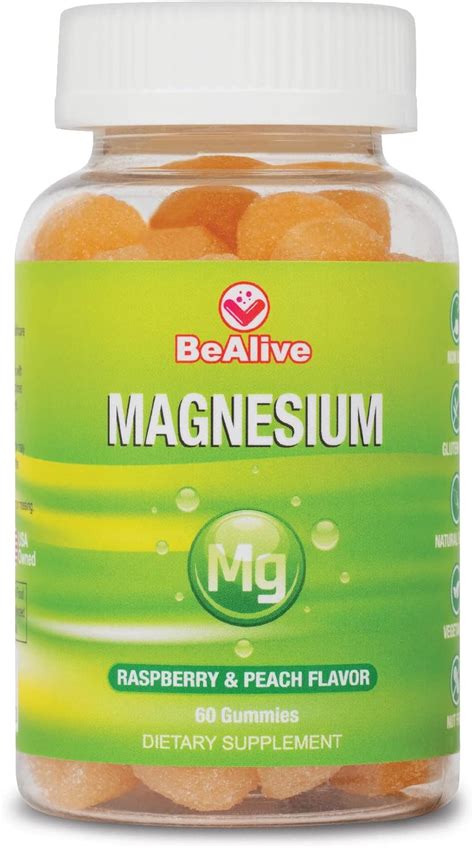 Bealive Vitaminas En Gomita De Magnesio Suplementos De Magnesio Para