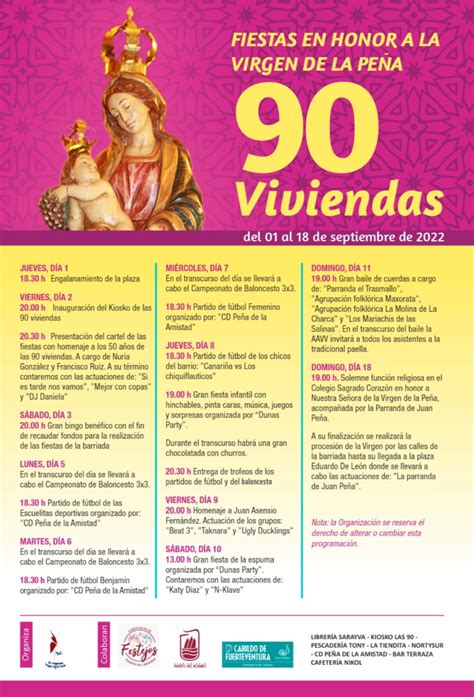 Fiestas Del Barrio De Las Viviendas En Honor A La Virgen De La Pe A