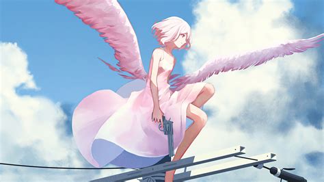 2560x1024 Anime Angel Gun With Gun 4k Wallpaper,2560x1024 Resolution HD ...