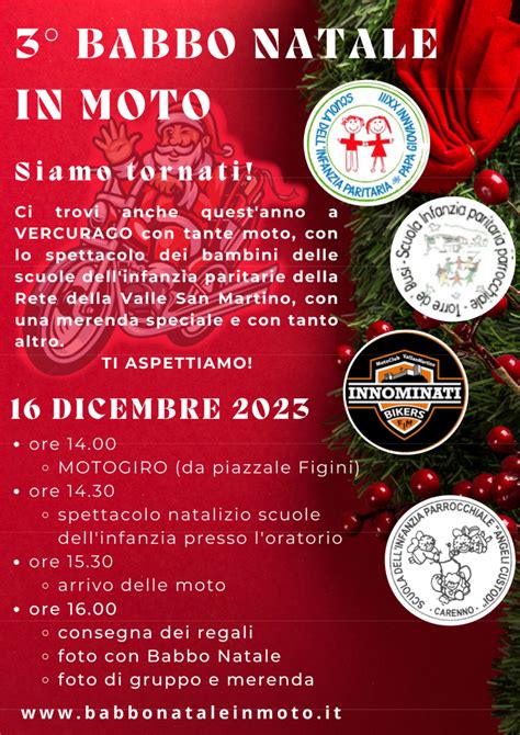 Babbo Natale Arriva In Moto Con Gli Innominati Bikers