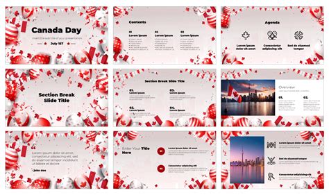 Canada Day Free Google Slides Theme Powerpoint Template