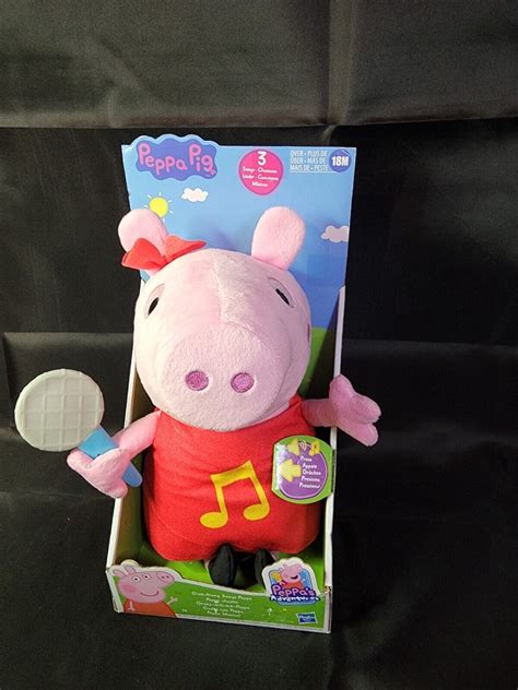 Peppa Pig Oink Along Songs Peppa Singing Plush Doll 3 Songs New As