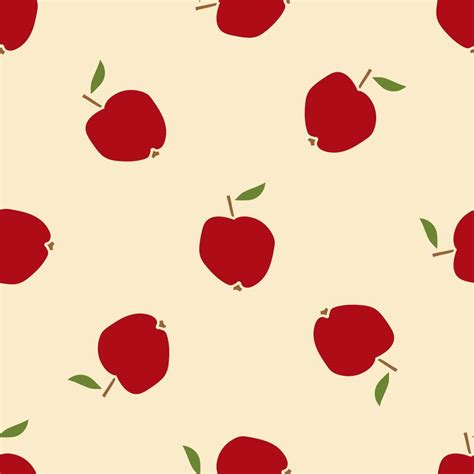 Apple Seamless Pattern Fruit Background 11977025 Vector Art At Vecteezy