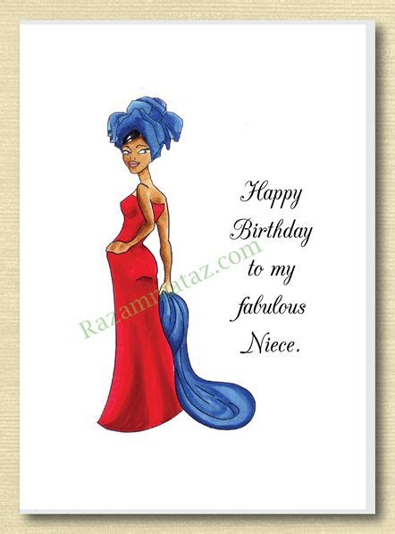 African American Niece Birthday Card A Birthday Cards For Niece