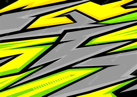 Premium Vector Racing Background Abstract Stripes With Yellowblack