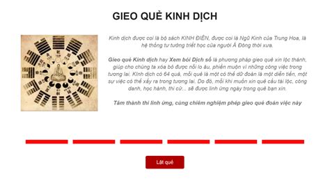 Gieo Quẻ Kinh Dịch Dịch Số Xem Bói Kinh Dịch 64 Quẻ Chuẩn