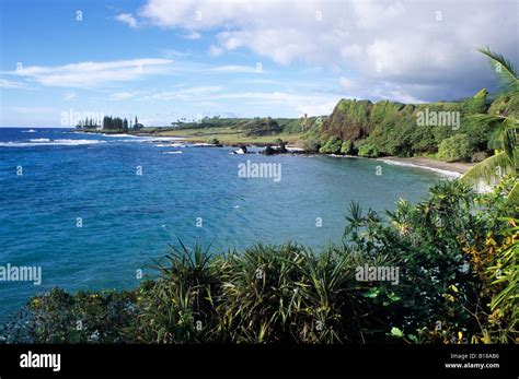 Maui Hawaii Usa View South Of Hamoa Beach Hana Maui Eastern Maui