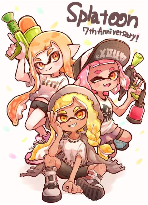 Inkling Splatoon Image By Teba Illust 3804617 Zerochan Anime Image