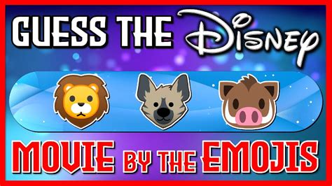 Guess The DISNEY MOVIE By The EMOJIS MOVIE QUIZ CHALLENGE TRIVIA