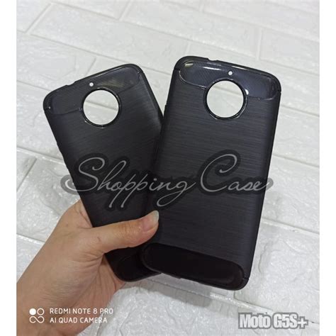 Jual MOTOROLA G5S PLUS CASE SLIM FIT CARBON SOFTCASE FIBER MULTI IPAKY