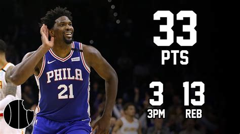 Joel Embiid Highlights Raptors Vs Ers Th Apr Youtube