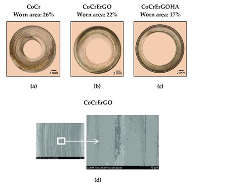 Optical Microscopy Images Of The Worn Tracks After Tribocorrosion Tests