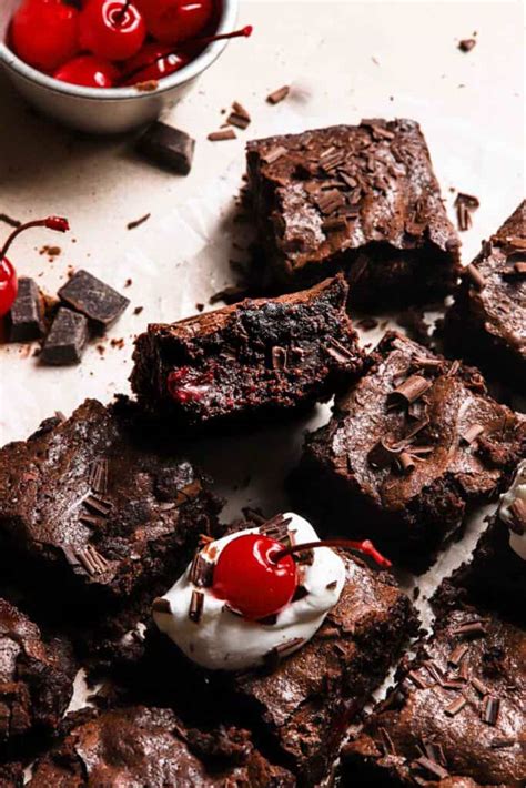 Black Forest Brownies Recipe Easy Chocolate Dessert