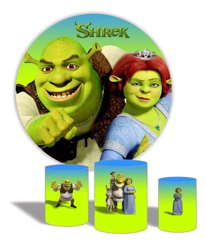 Kit Festa Shrek Painel Red E 3 Cap De Cilind Plus Parcelamento Sem