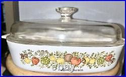 Vtg Rare Corning Ware Spice Of Life Le Romarin A B Casserole Large