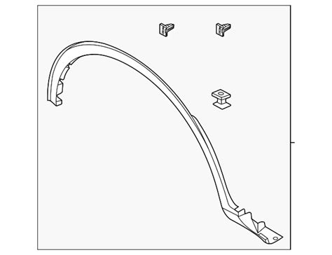 LJ6Z 16039 AB Wheel Opening Molding 2020 2022 Ford Escape Shop