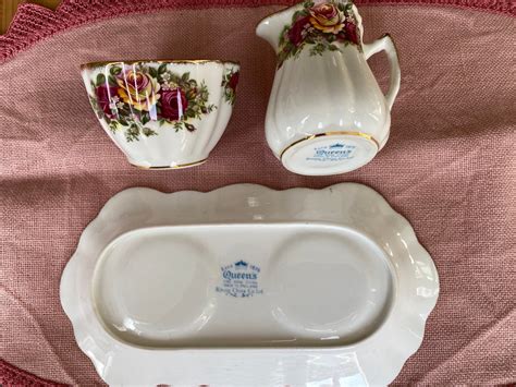 Estd 1875 Queens Fine Bone China Set Rosina China Coltd Made Etsy