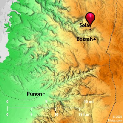Bible Map Nebaioth Sela