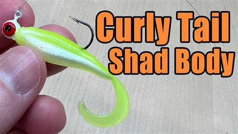 Curly Tail Shad Body Great Crappie Soft Plastic Twister Tail Bait