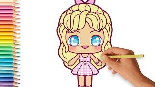 CÓMO DIBUJAR A BARBIE KAWAII Dibujos Fáciles Doovi