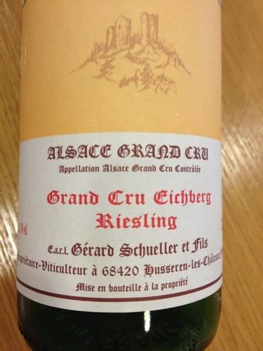 Gerard Schueller Riesling Alsace Grand Cru Eichberg Vivino US